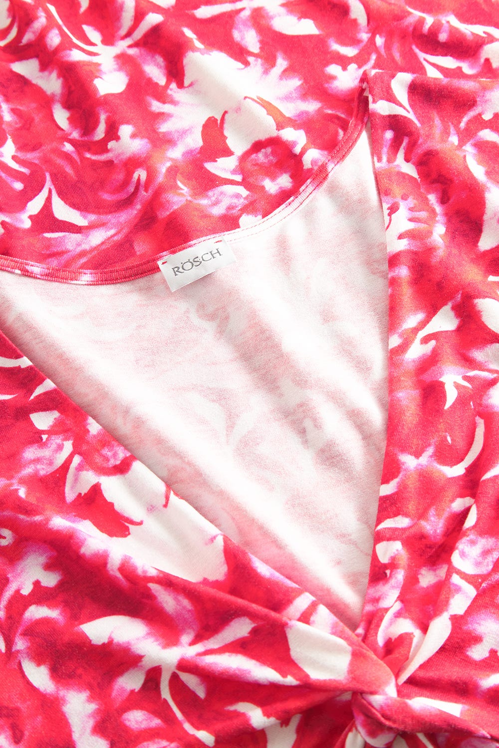 Detailbild 1 von Strandkleid Ärmellos im Ornament-Druck Rot-Weiß Knot-Optik