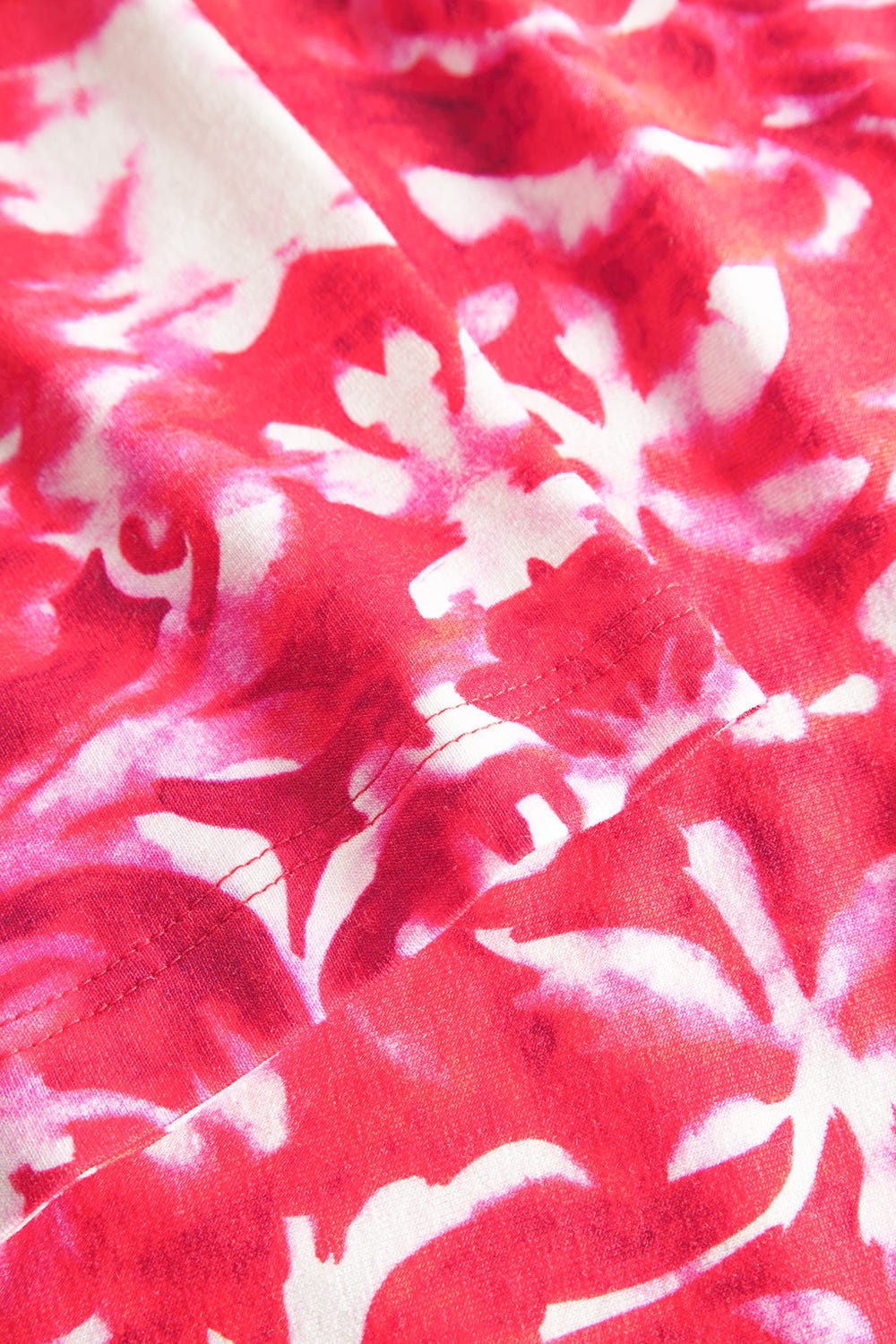 Detailbild 3 von Strandkleid Ärmellos im Ornament-Druck Rot-Weiß Knot-Optik