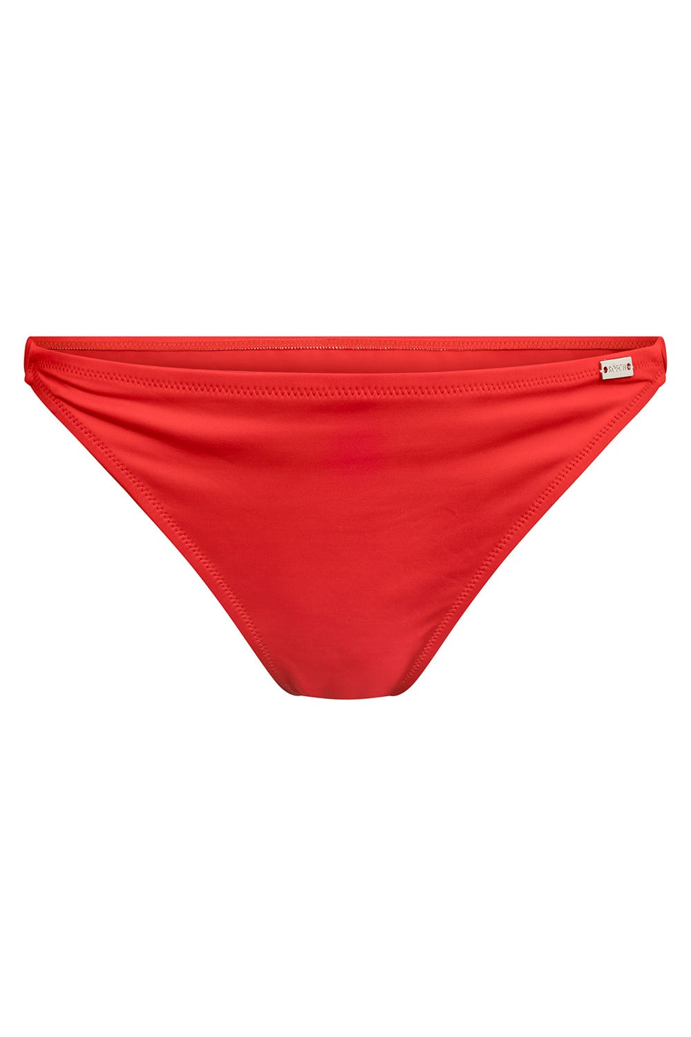 Hollowbild von Bikini-Hose in Rot einfarbig mit Raffungen