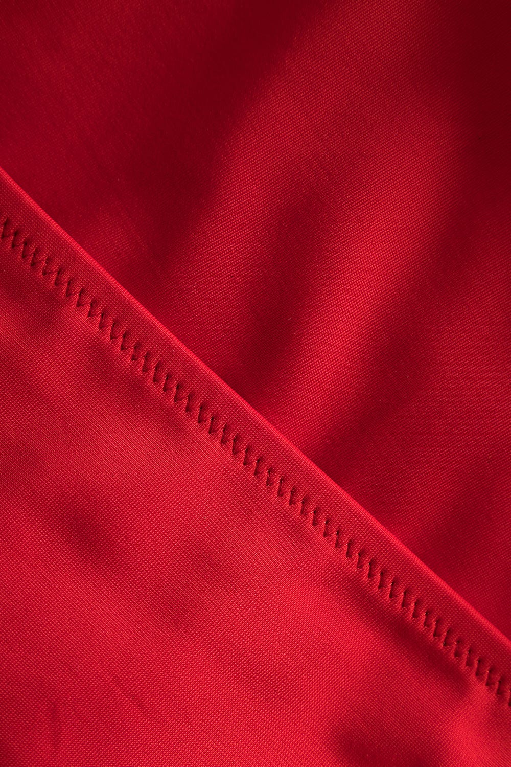 Detailbild 3 von Bikini-Hose in Rot einfarbig mit Raffungen