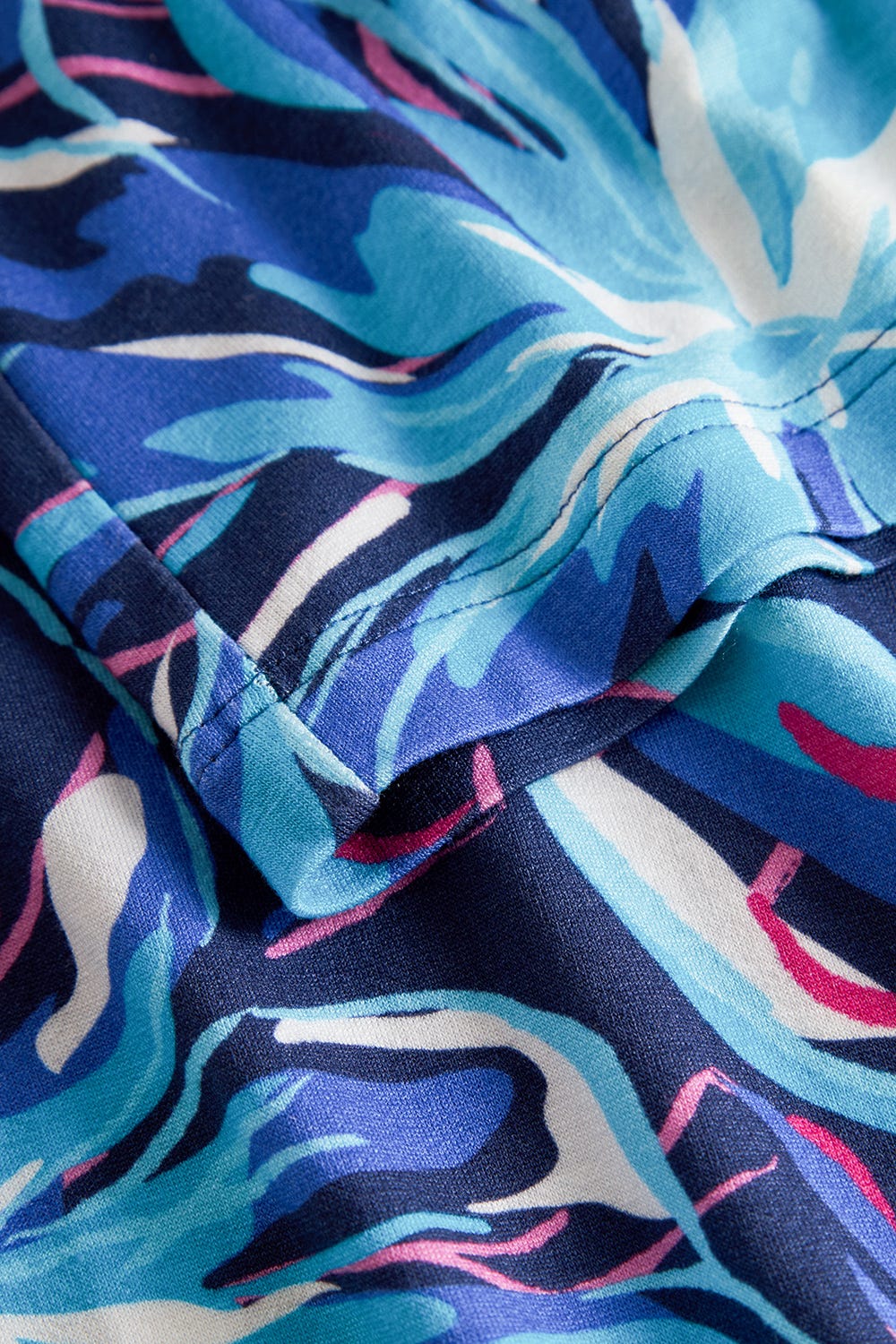 Detailbild 2 von Strandkleid Ärmellos im Blumendruck Neonfarben Baumwolle/Elasthan