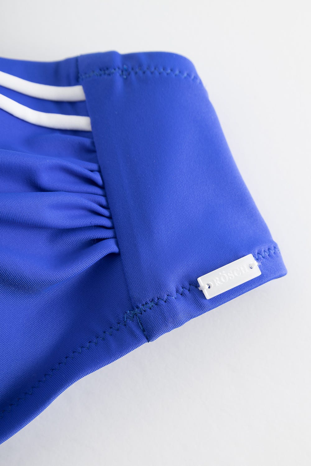 Detailbild 3 von Bikini-Oberteil mit Streifendetails Neon-Blau