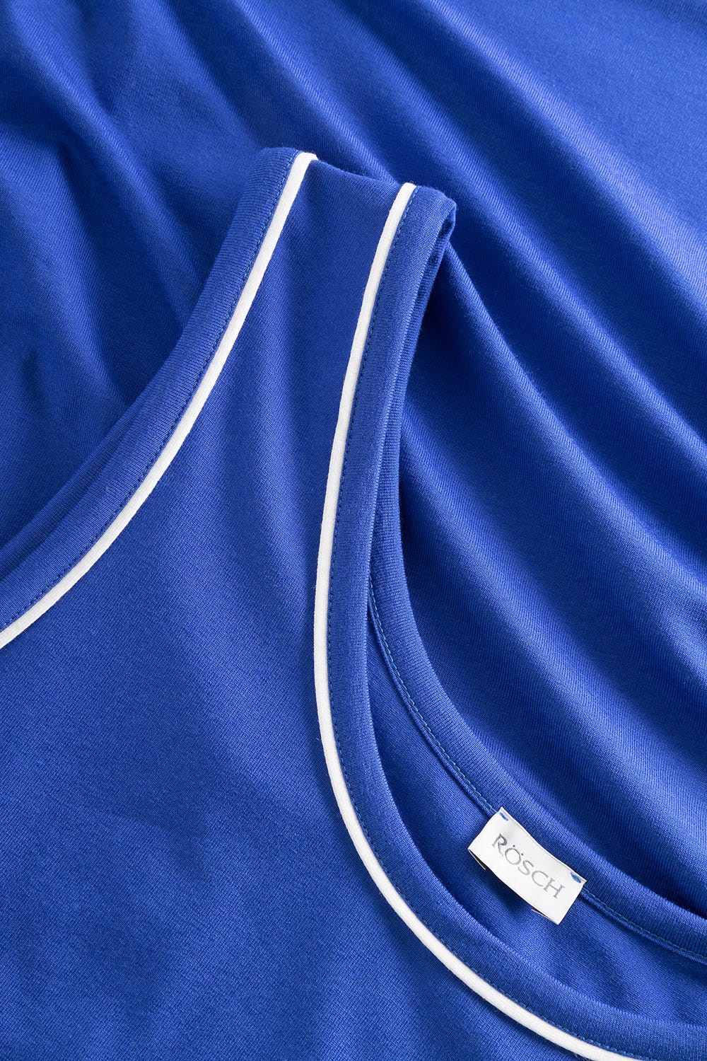 Detailbild 1 von Strandkleid Ärmellos mit Kontrast-Paspeln Neon-Blau