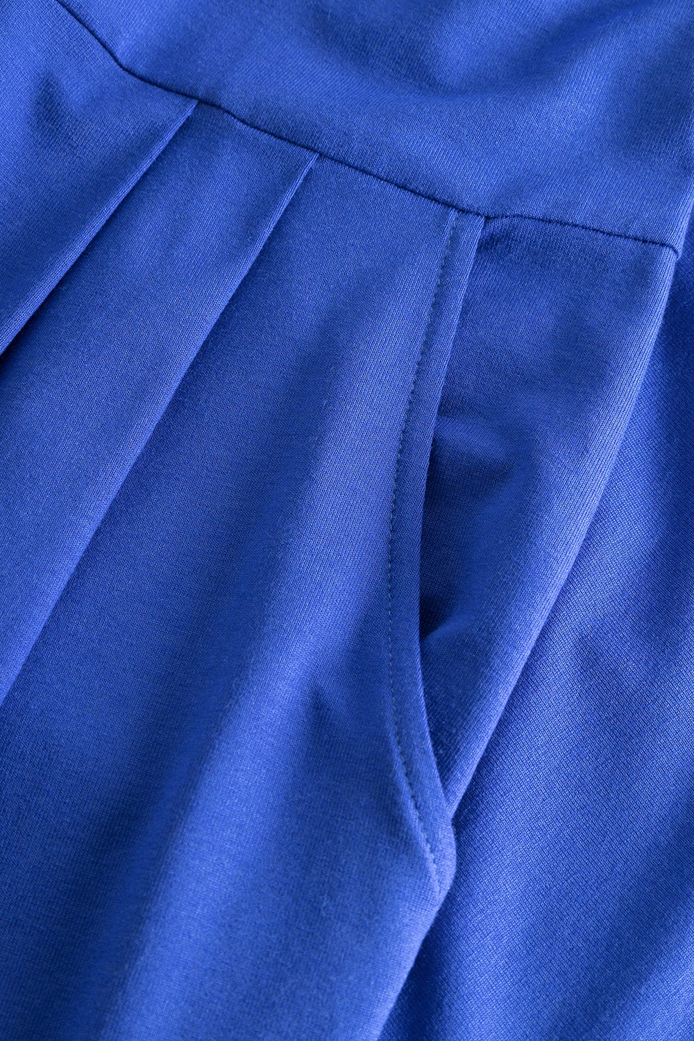 Detailbild 3 von Strandkleid Ärmellos mit Kontrast-Paspeln Neon-Blau
