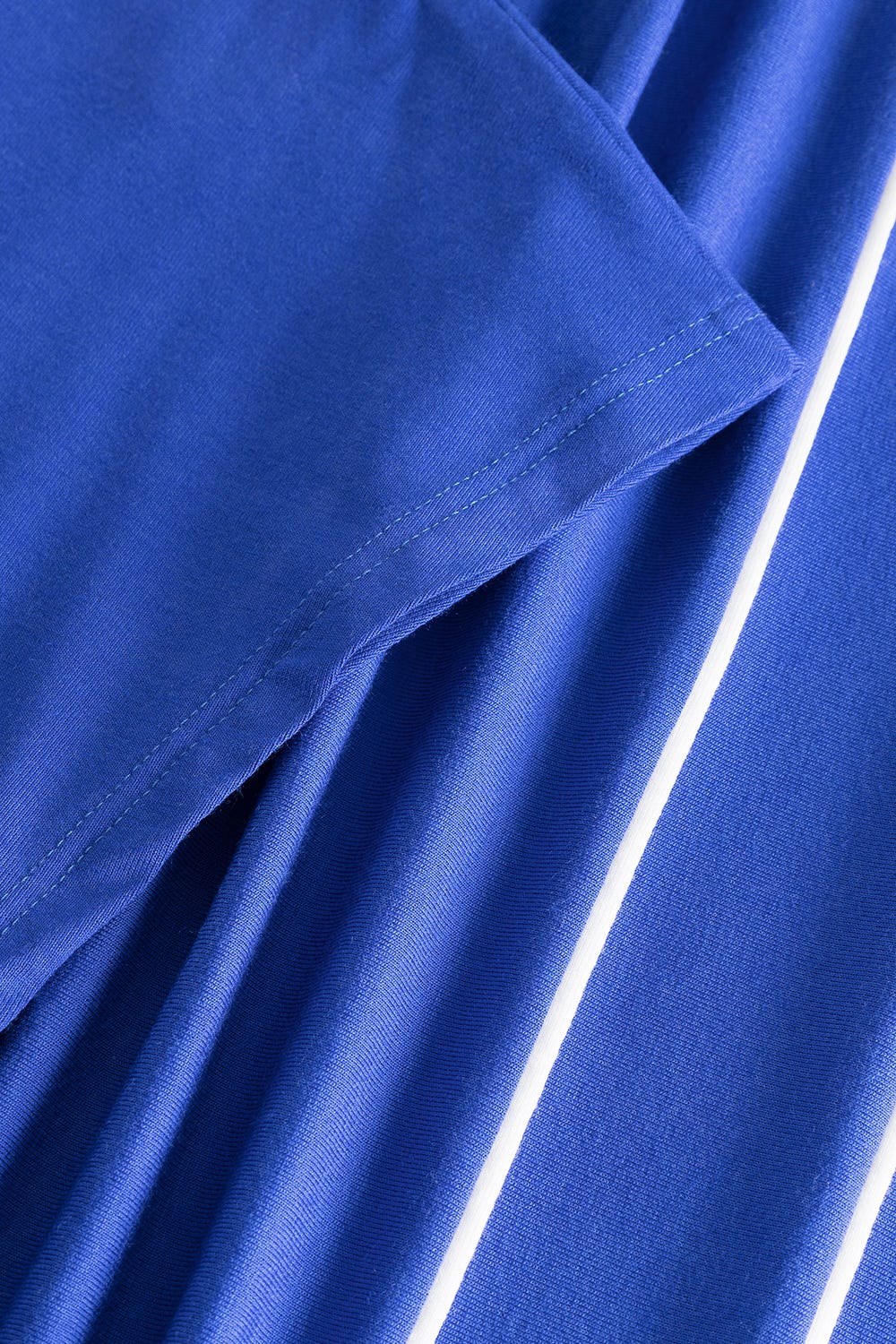 Detailbild 3 von Strandkleid Kurzarm mit Kontrast-Paspeln Neon-Blau