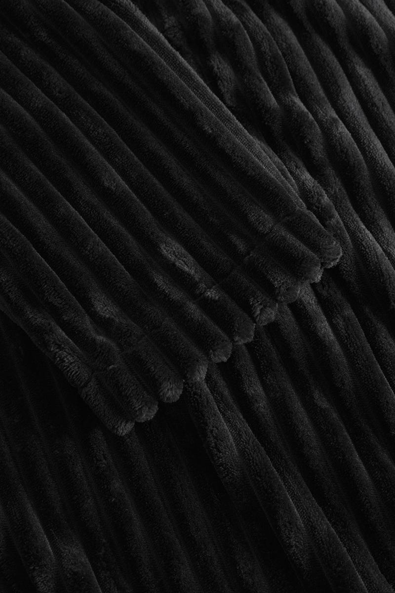 Detailbild 2 von Morgenmantel in Struktur-Optik aus Flausch 100% Polyester