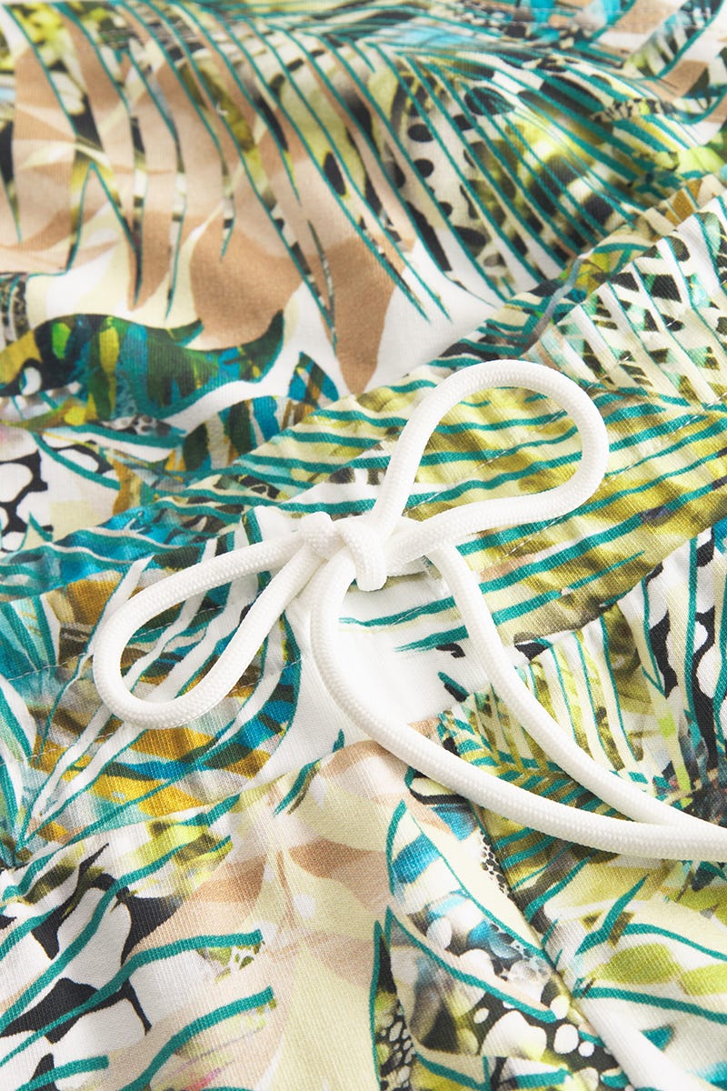 Detailbild 2 von Sweat Bermuda lang im exotischen Palmendruck Baumwolle/Elasthan