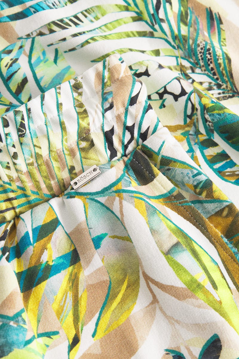 Detailbild 3 von Sweat Bermuda lang im exotischen Palmendruck Baumwolle/Elasthan