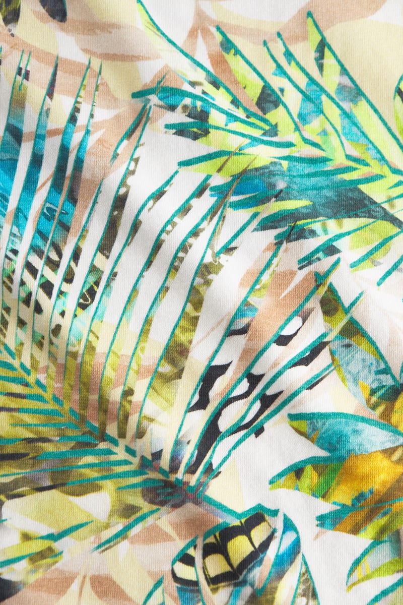 Detailbild 2 von Freizeitkleid Ärmellos im exotischen Palmendruck Baumwolle/Elasthan