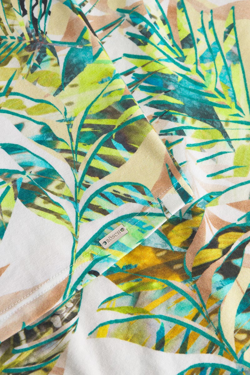 Detailbild 3 von Freizeitkleid Ärmellos im exotischen Palmendruck Baumwolle/Elasthan