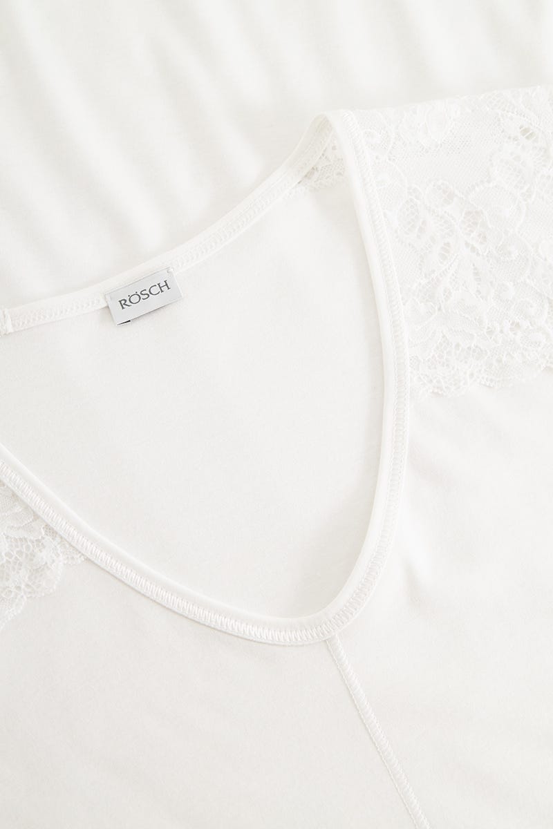 Detailbild 1 von Nachthemd mit Spitzendetails an Ärmel 100% Baumwolle