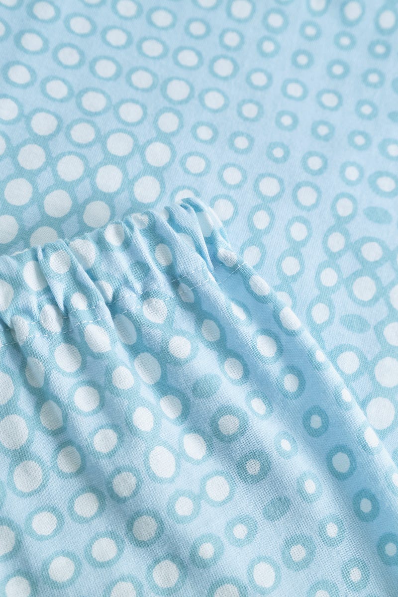 Detailbild 3 von Pyjama mit Retro-Punktedruck 100% Baumwolle