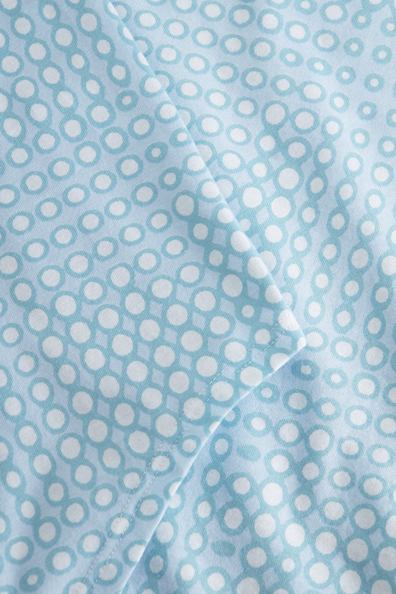 Detailbild 2 von Nachthemd Ärmellos im Retro-Punktedruck 100% Baumwolle
