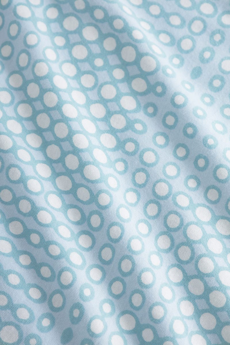 Detailbild 3 von Nachthemd Ärmellos im Retro-Punktedruck 100% Baumwolle
