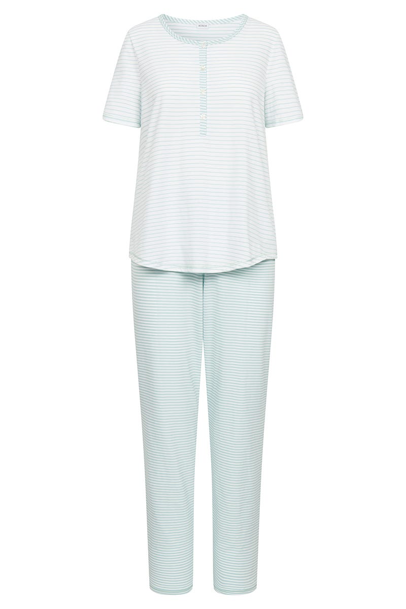 Hollowbild von Pyjama im Ringeldruck 100% Baumwolle