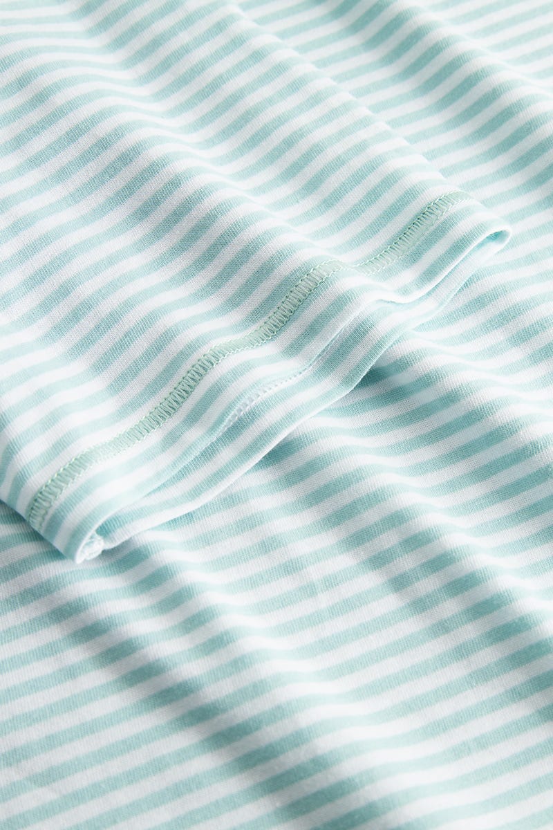 Detailbild 2 von Pyjama mit Bermuda im Ringeldruck 100% Baumwolle