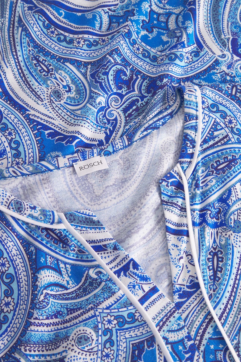 Detailbild 1 von Nachthemd im Paisley-Druck im Tunika-Stil Baumwolle/Modal