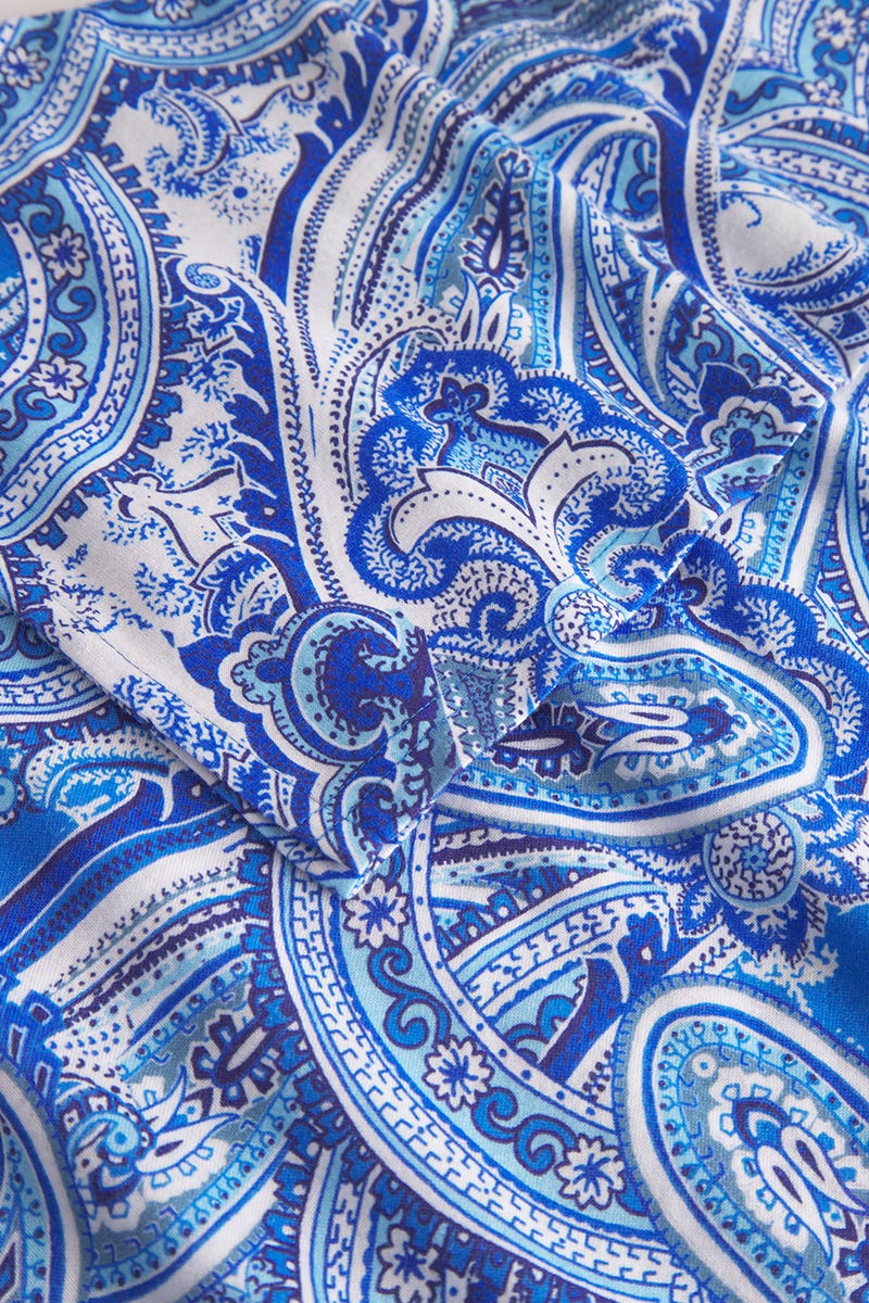 Detailbild 2 von Nachthemd im Paisley-Druck im Tunika-Stil Baumwolle/Modal