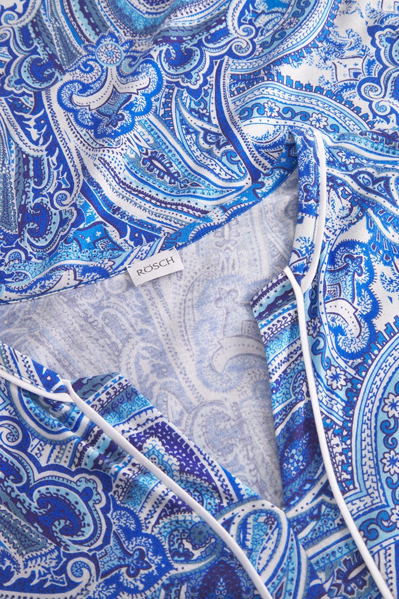 Detailbild 1 von Nachtkleid im Paisley-Druck im Tunika-Stil Baumwolle/Modal