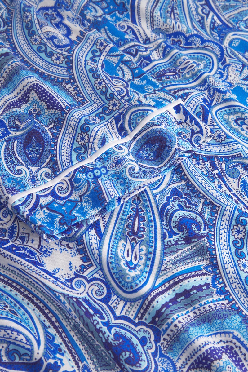 Detailbild 3 von Nachtkleid im Paisley-Druck im Tunika-Stil Baumwolle/Modal