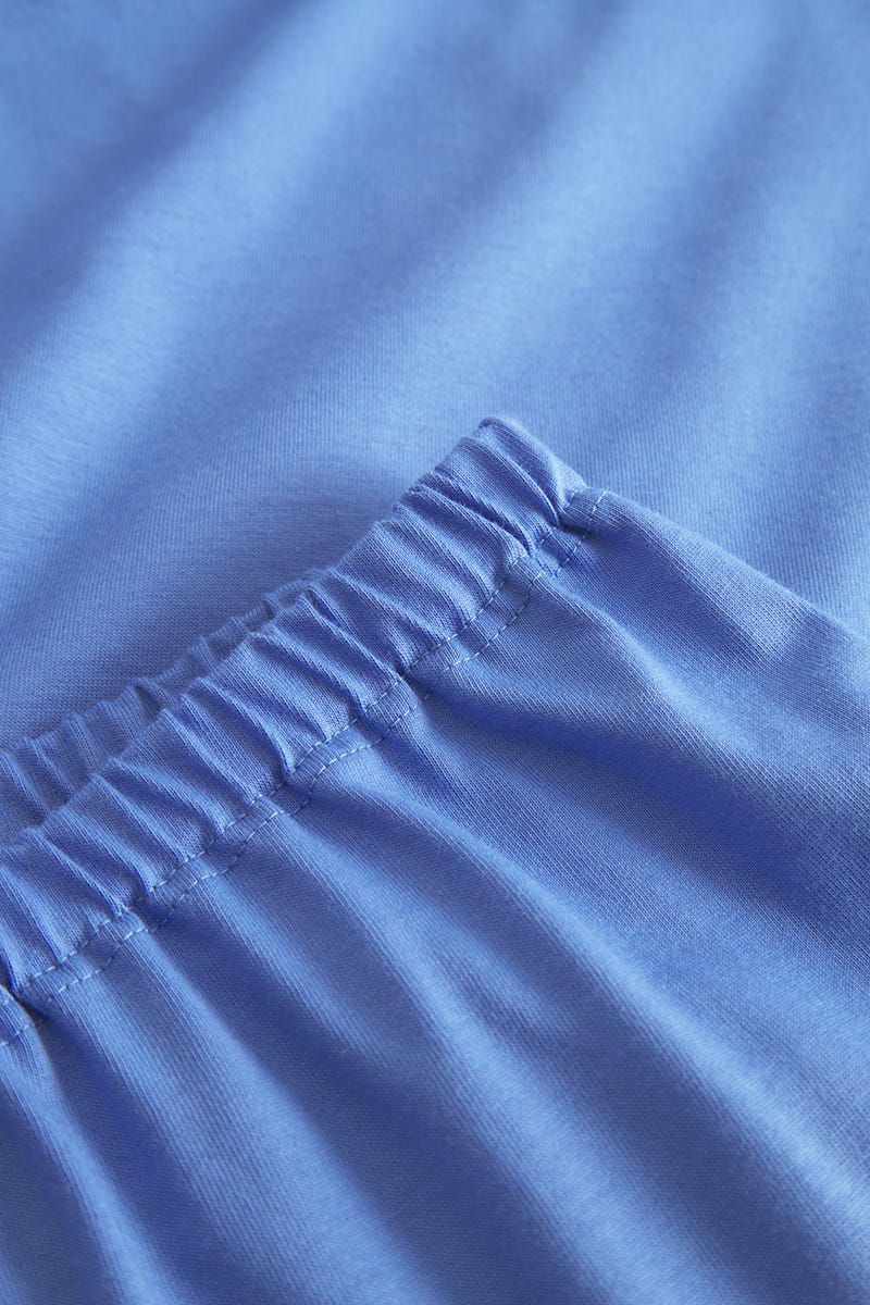 Detailbild 3 von Pyjama mit Colourblocking-Details Blau Baumwolle/Modal