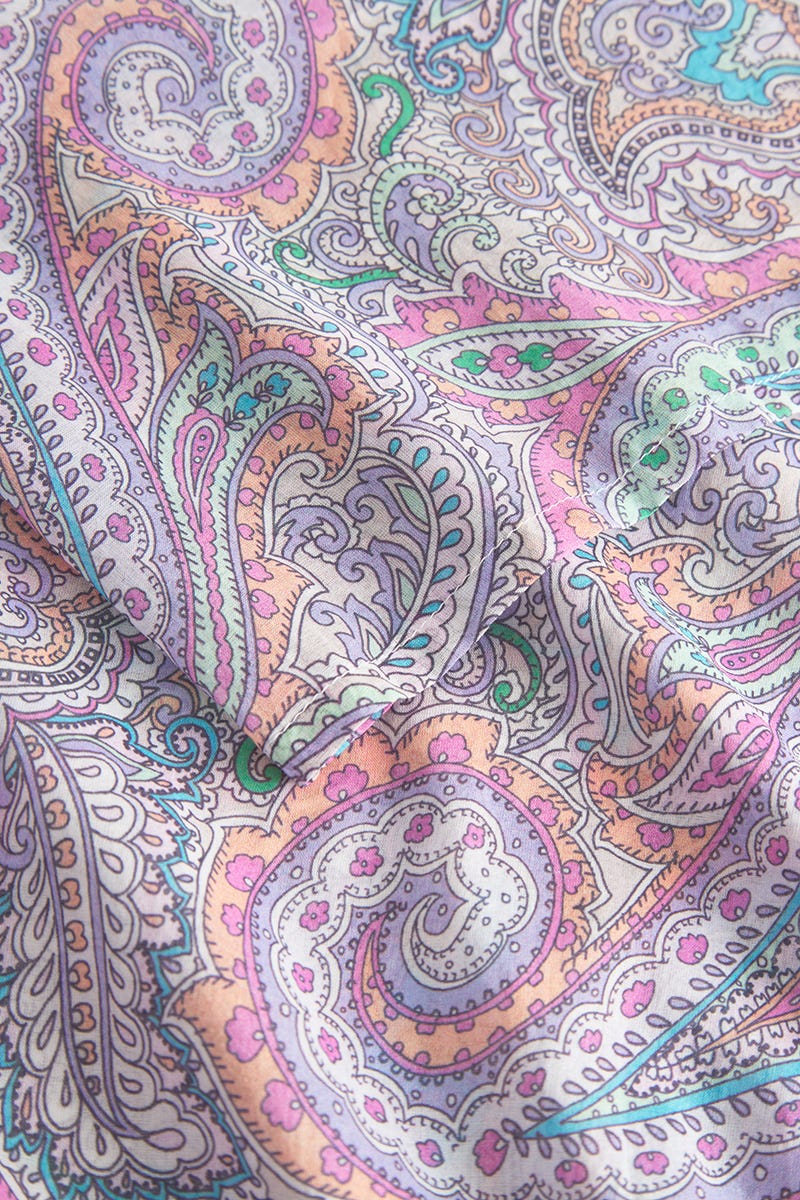 Detailbild 2 von Pyjama im Paisley-Druck Voile 100% Baumwolle