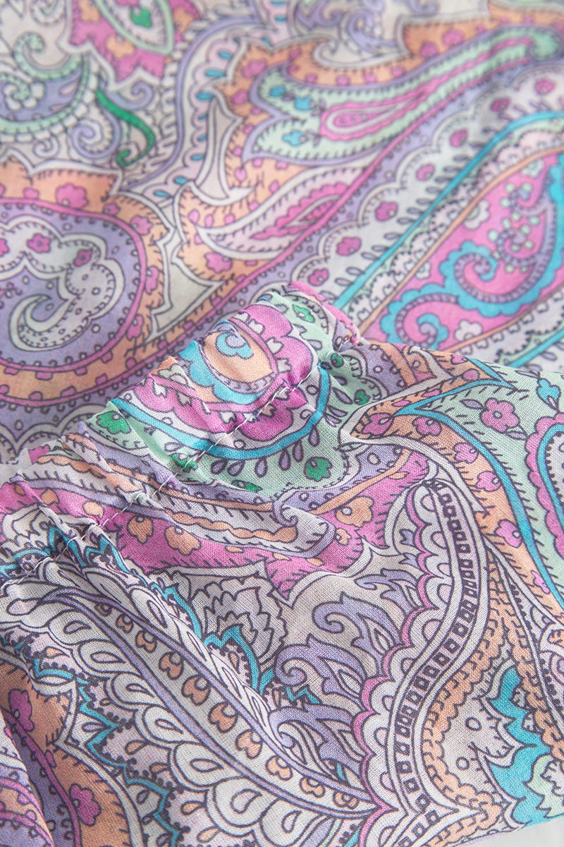 Detailbild 3 von Pyjama im Paisley-Druck Voile 100% Baumwolle
