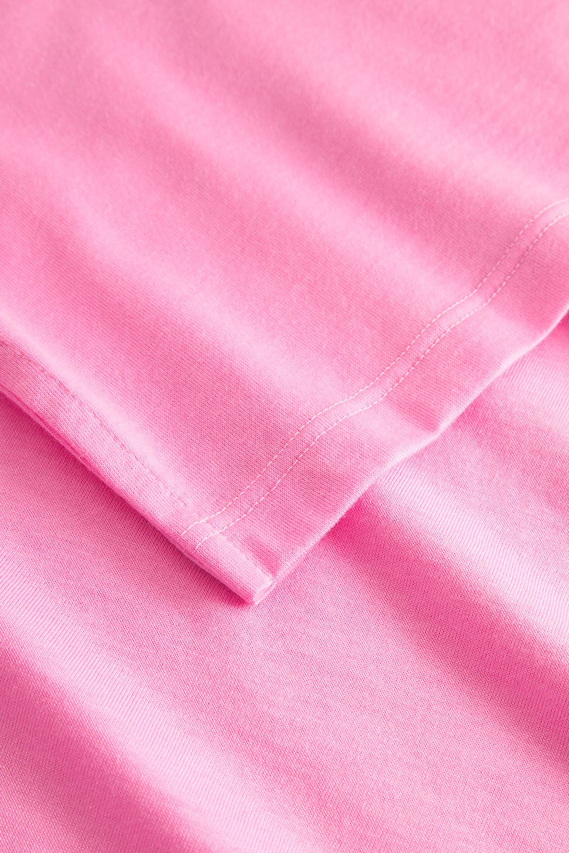 Detailbild 3 von T-Shirt im spotiven Look Rosa Baumwolle/Modal