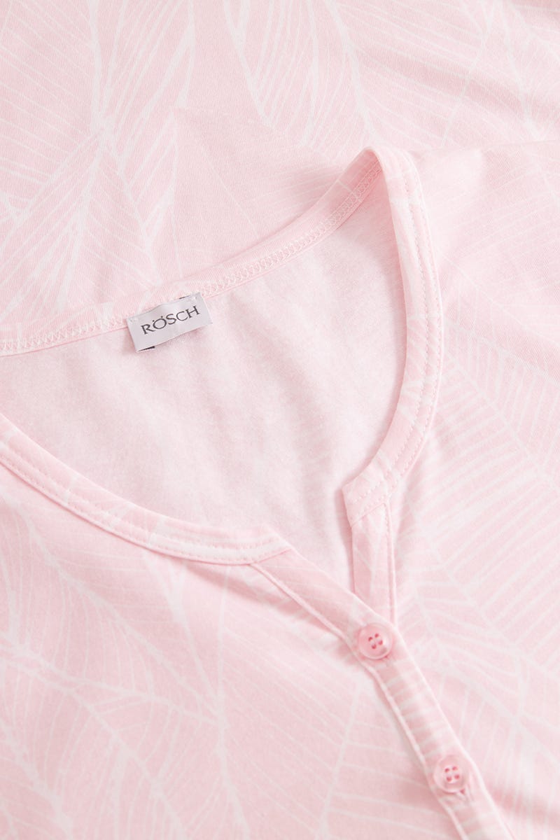 Detailbild 1 von Pyjama im gezeichneten Blätter-Druck 100% Baumwolle