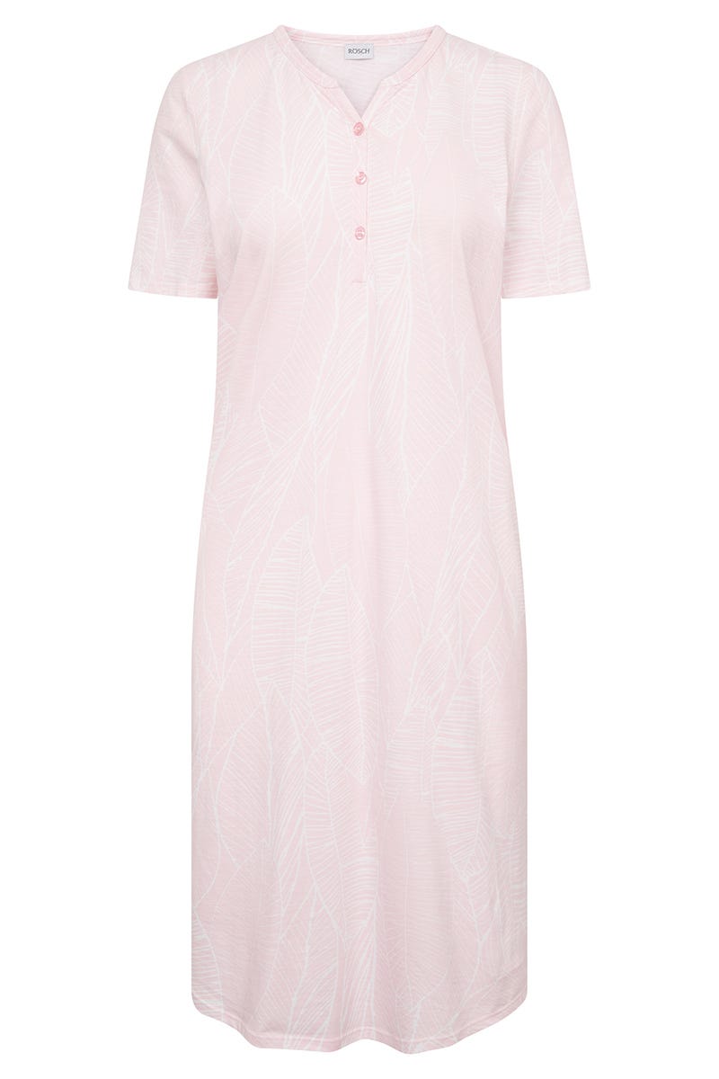 Hollowbild von Nachthemd im gezeichneten Blätter-Druck 100% Baumwolle