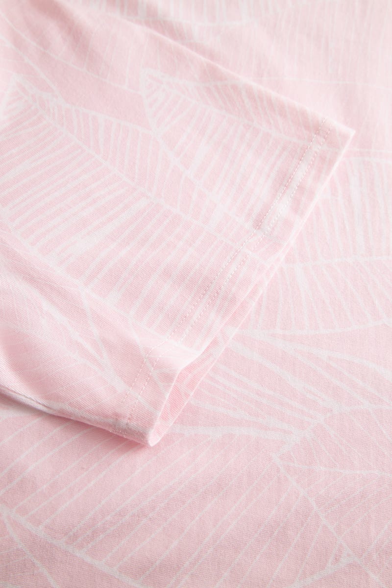 Detailbild 3 von Nachthemd im gezeichneten Blätter-Druck 100% Baumwolle