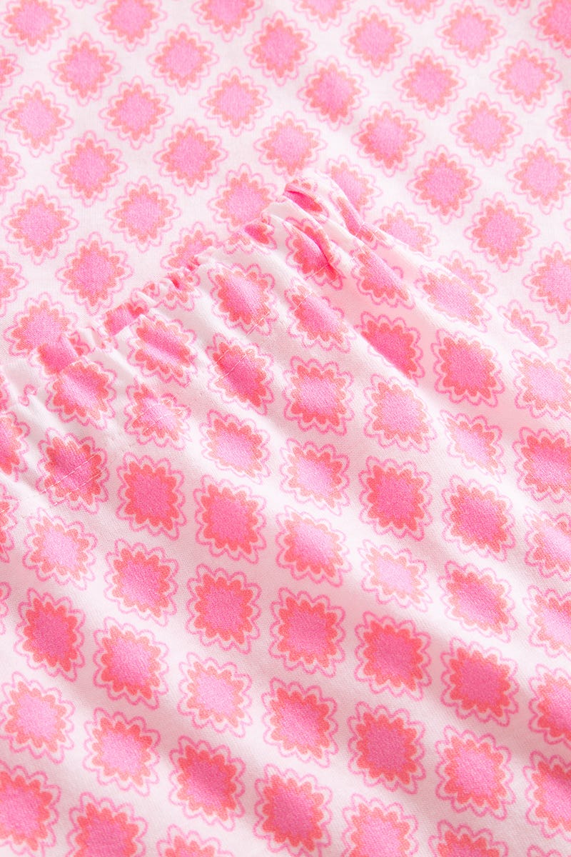 Detailbild 3 von Pyjama mit Rauten-Druck Baumwolle/Modal