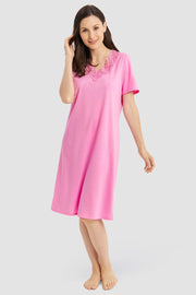 Frontalbild von Nachthemd mit Spitzen-Details Baumwolle/Modal