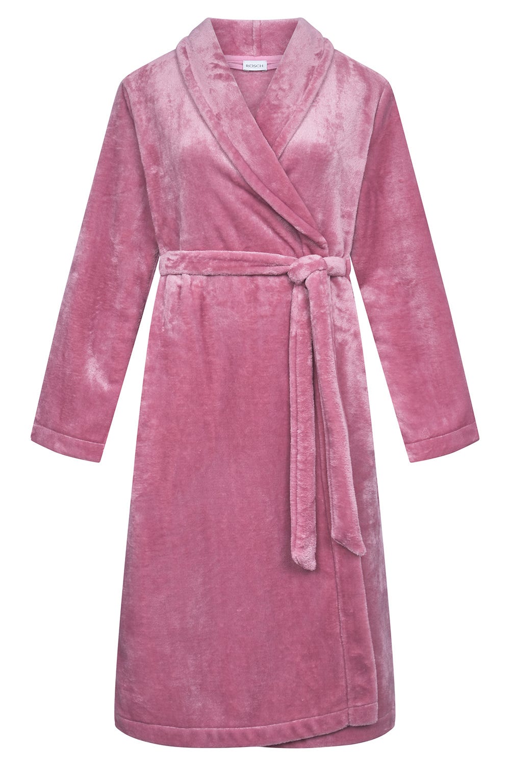 Hollowbild von Morgenmantel aus Flausch in Rosa 100% Polyester