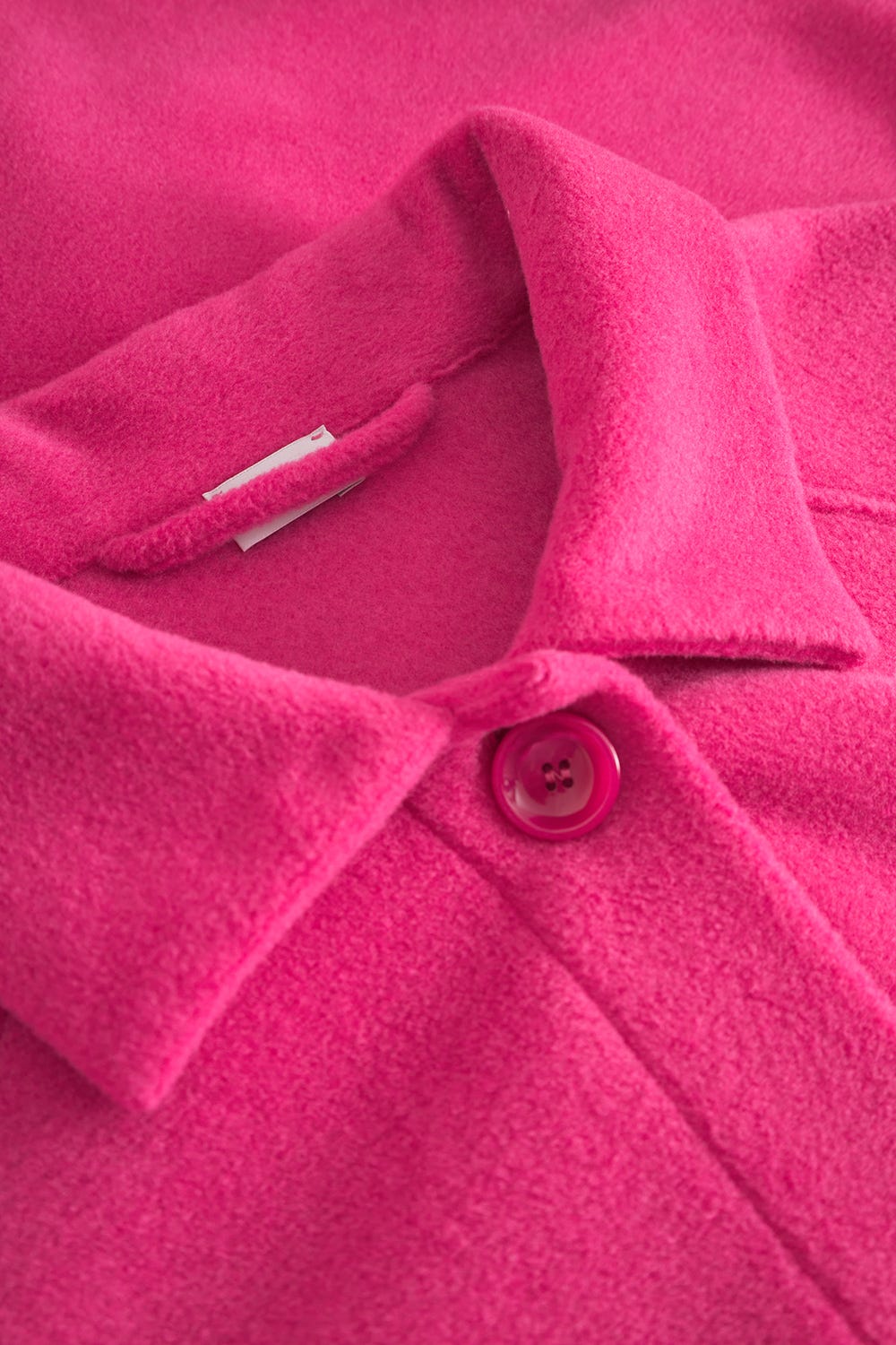 Detailbild 1 von Morgenmantel aus Fleece in Pink mit Knopfleiste Polyester/Viskose