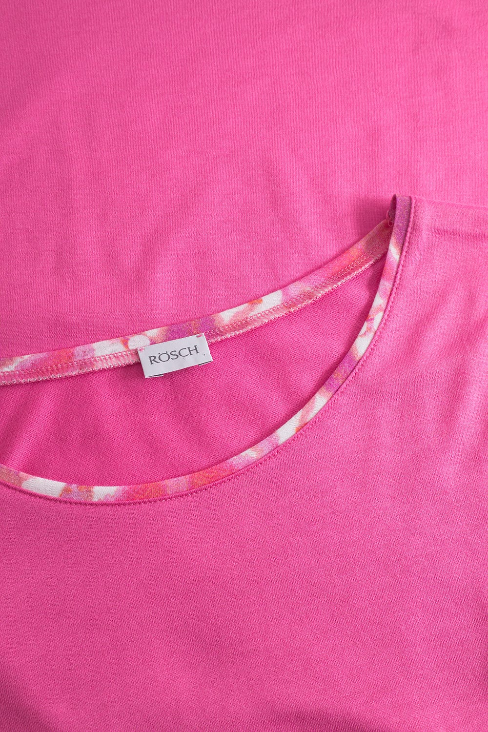 Detailbild 1 von Pyjama mit Grafikdruck in Pink Baumwolle/Modal