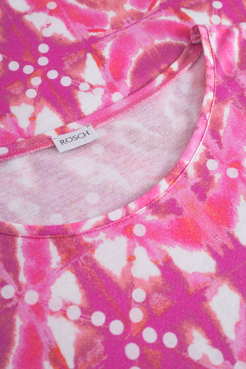 Detailbild 1 von Nachthemd Langarm im Grafikdruck in Pink Baumwolle/Modal