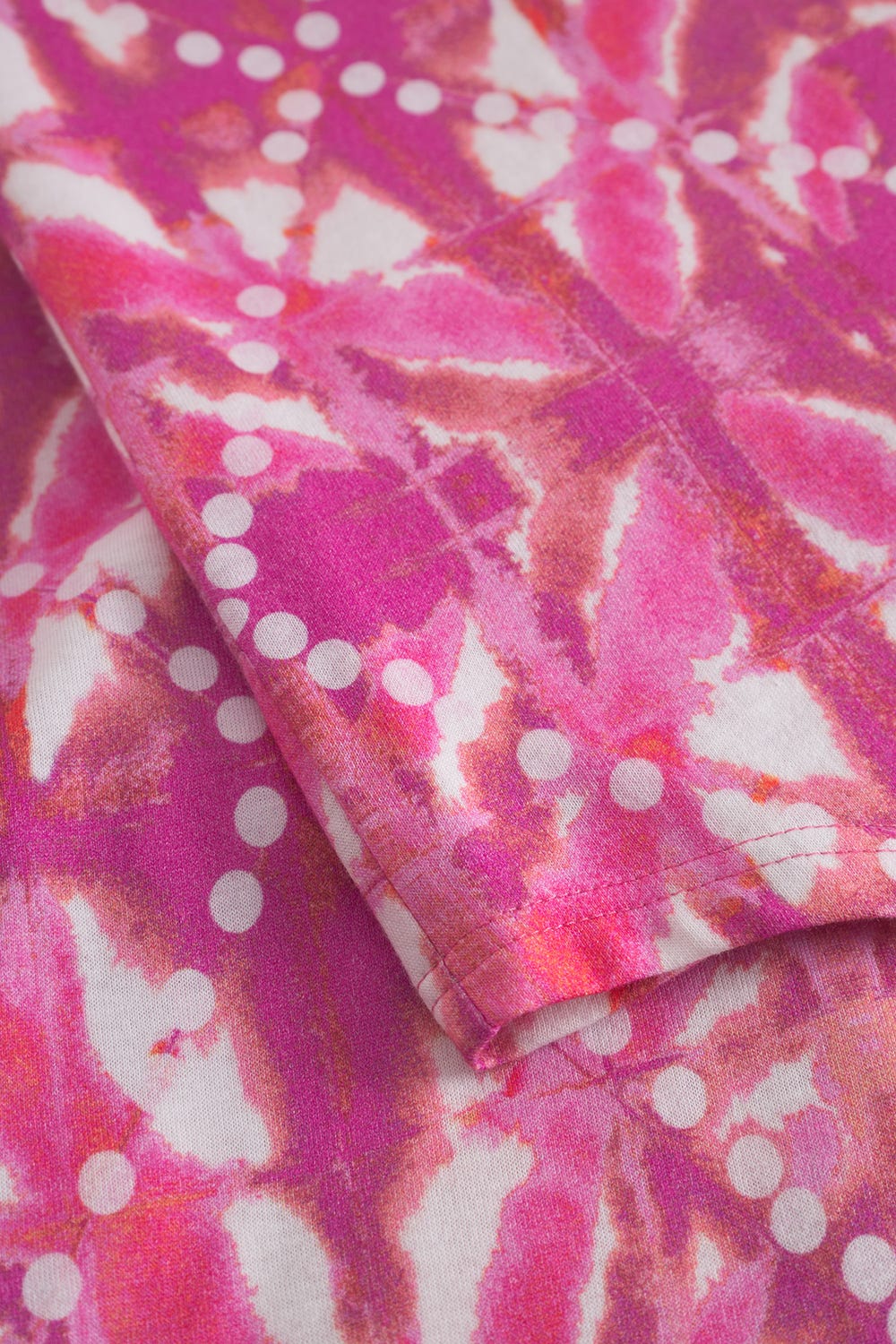 Detailbild 2 von Nachthemd Kurzarm im Grafikdruck in Pink Baumwolle/Modal