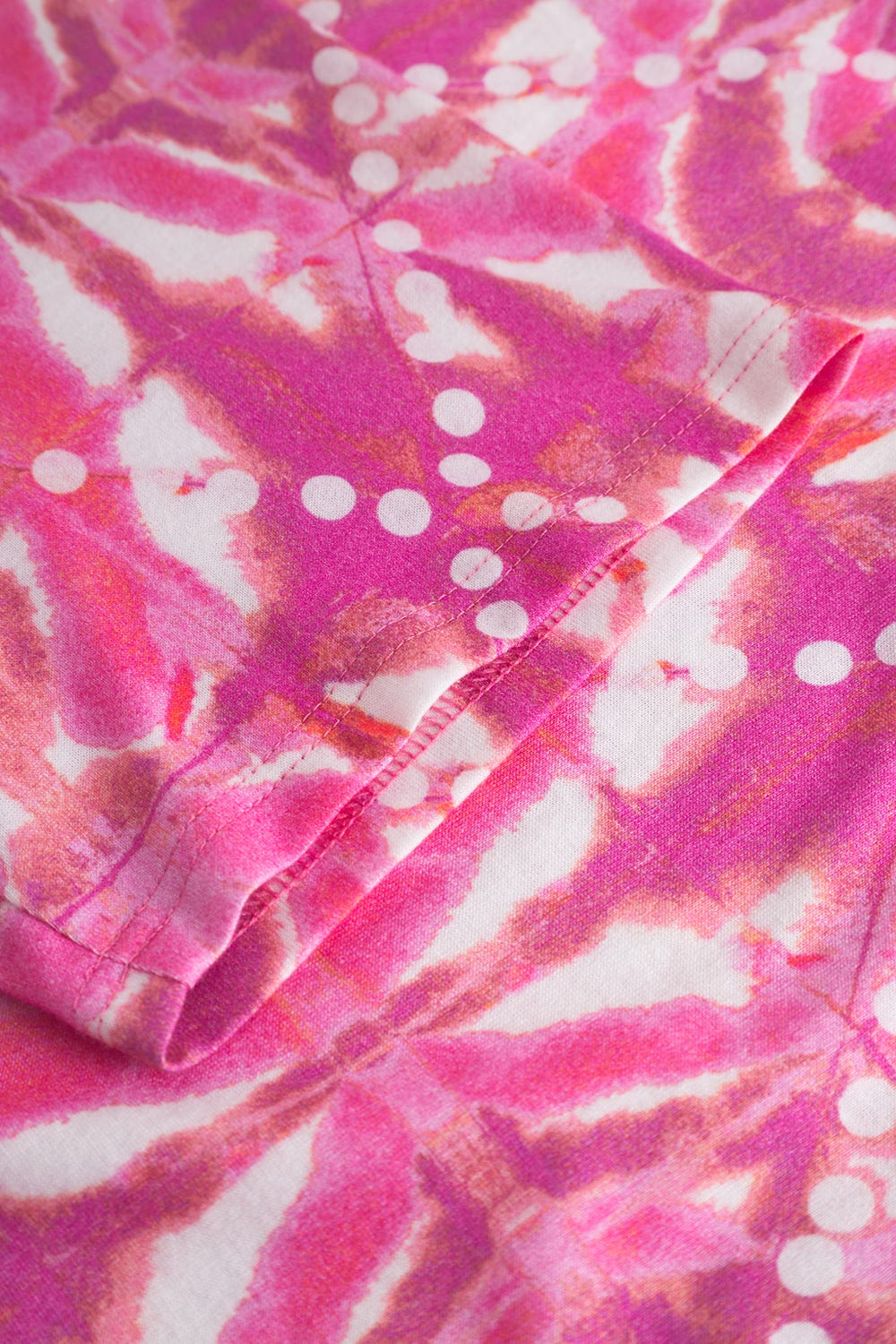 Detailbild 3 von Nachthemd Kurzarm im Grafikdruck in Pink Baumwolle/Modal