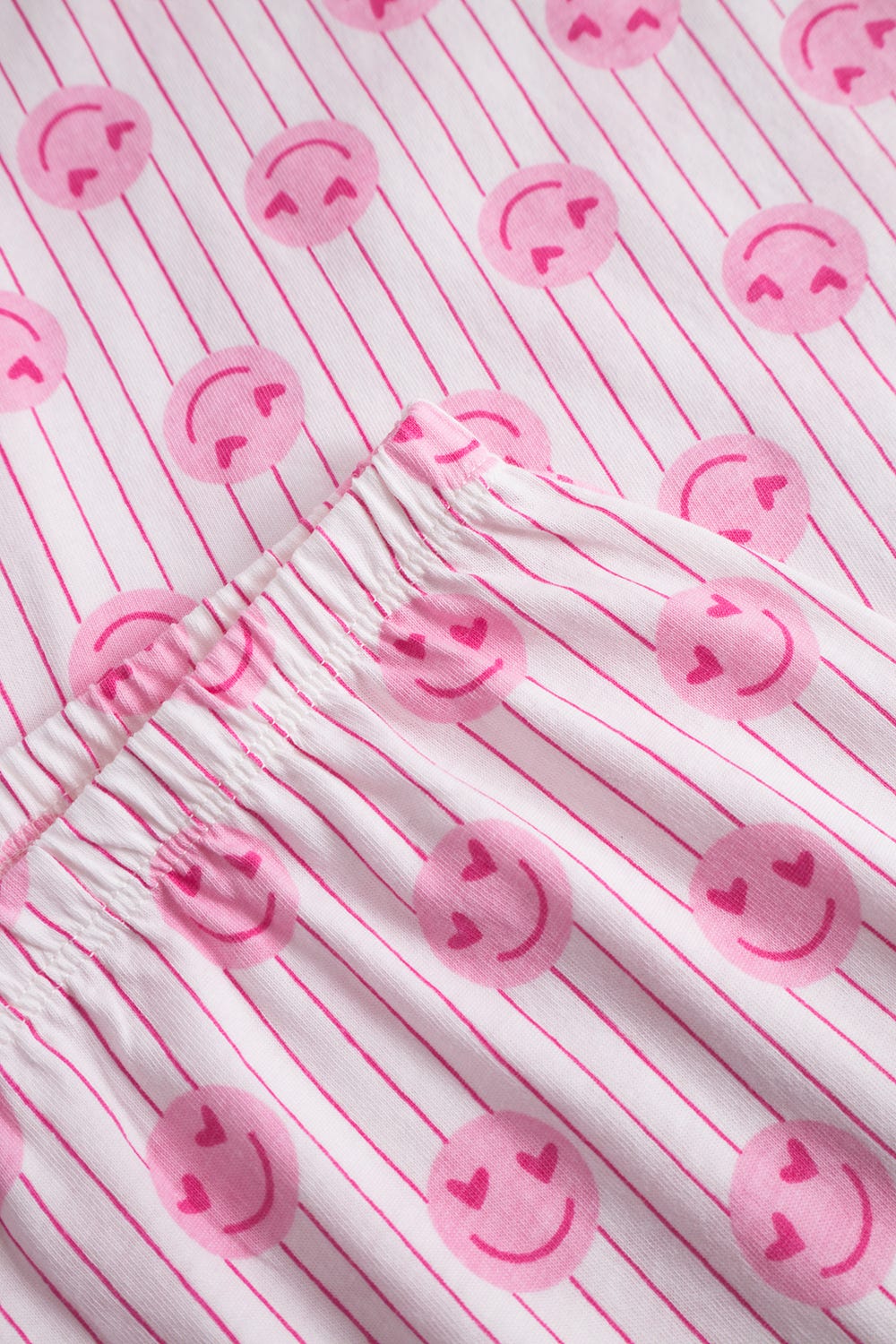 Detailbild 3 von Pyjama mit Smiley-Druck 100% Baumwolle