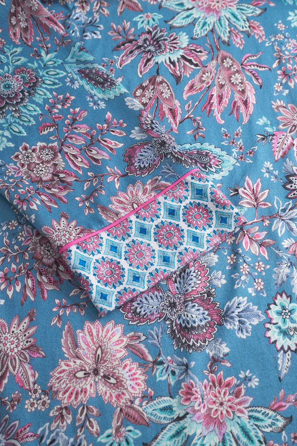 Detailbild 1 von Morgenmantel im Ornamental-Druck Baumwolle/Modal