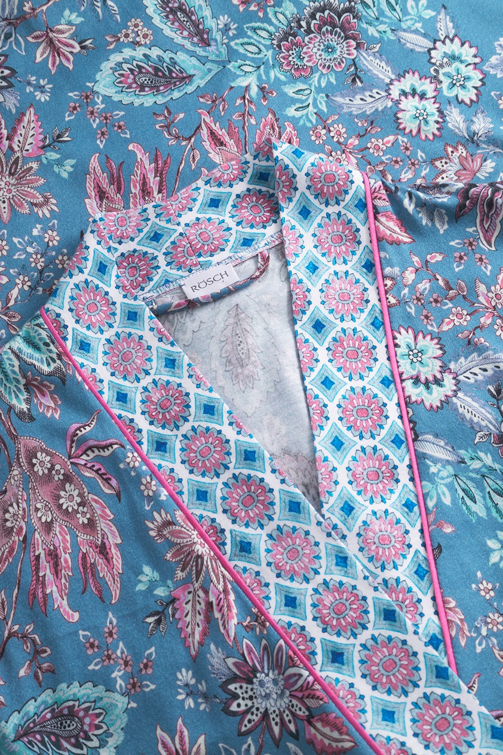 Detailbild 3 von Morgenmantel im Ornamental-Druck Baumwolle/Modal