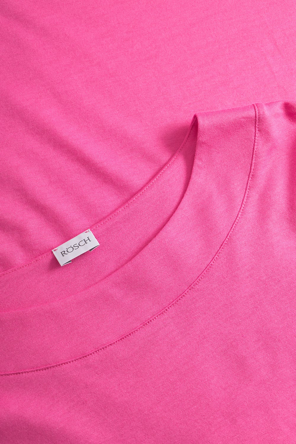 Detailbild 2 von Pyjamashirt in Uni Pink Baumwolle/Modal