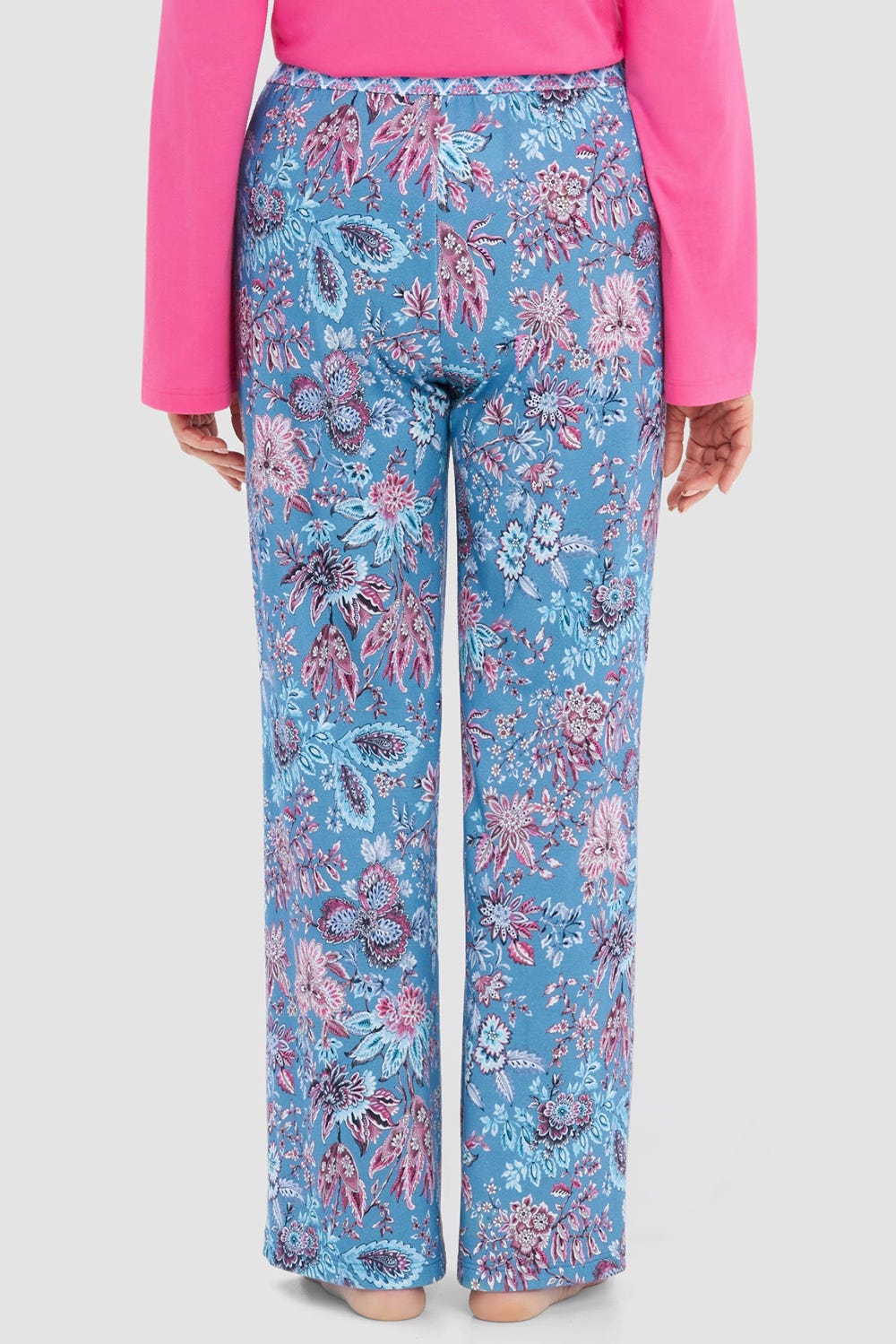 Rückansicht von Pyjamahose im Ornamental-Druck Baumwolle/Modal