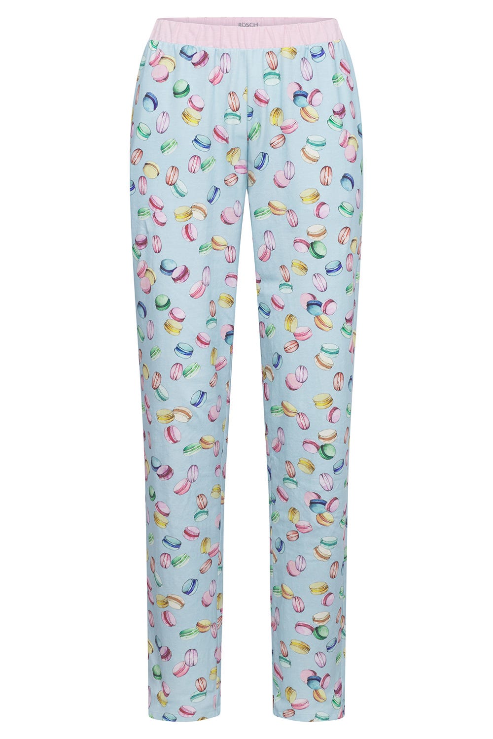 Hollowbild von Pyjamahose im Macaron-Alloverdruck Baumwolle/Elasthan