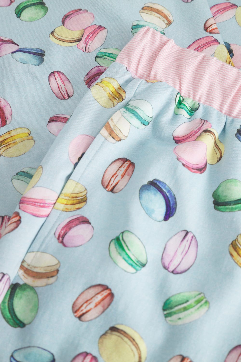 Detailbild 2 von Pyjamahose im Macaron-Alloverdruck Baumwolle/Elasthan