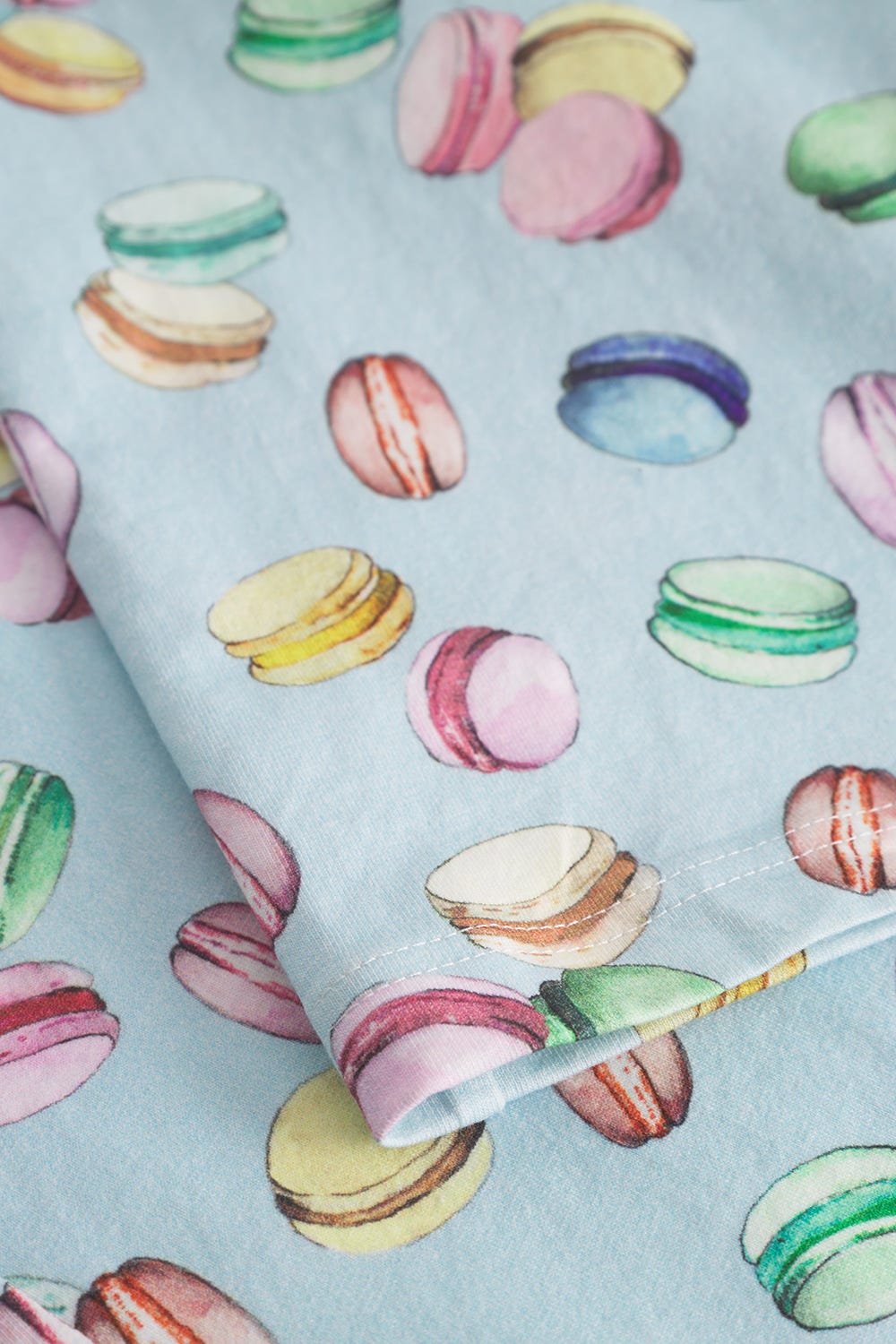 Detailbild 3 von Pyjamahose im Macaron-Alloverdruck Baumwolle/Elasthan