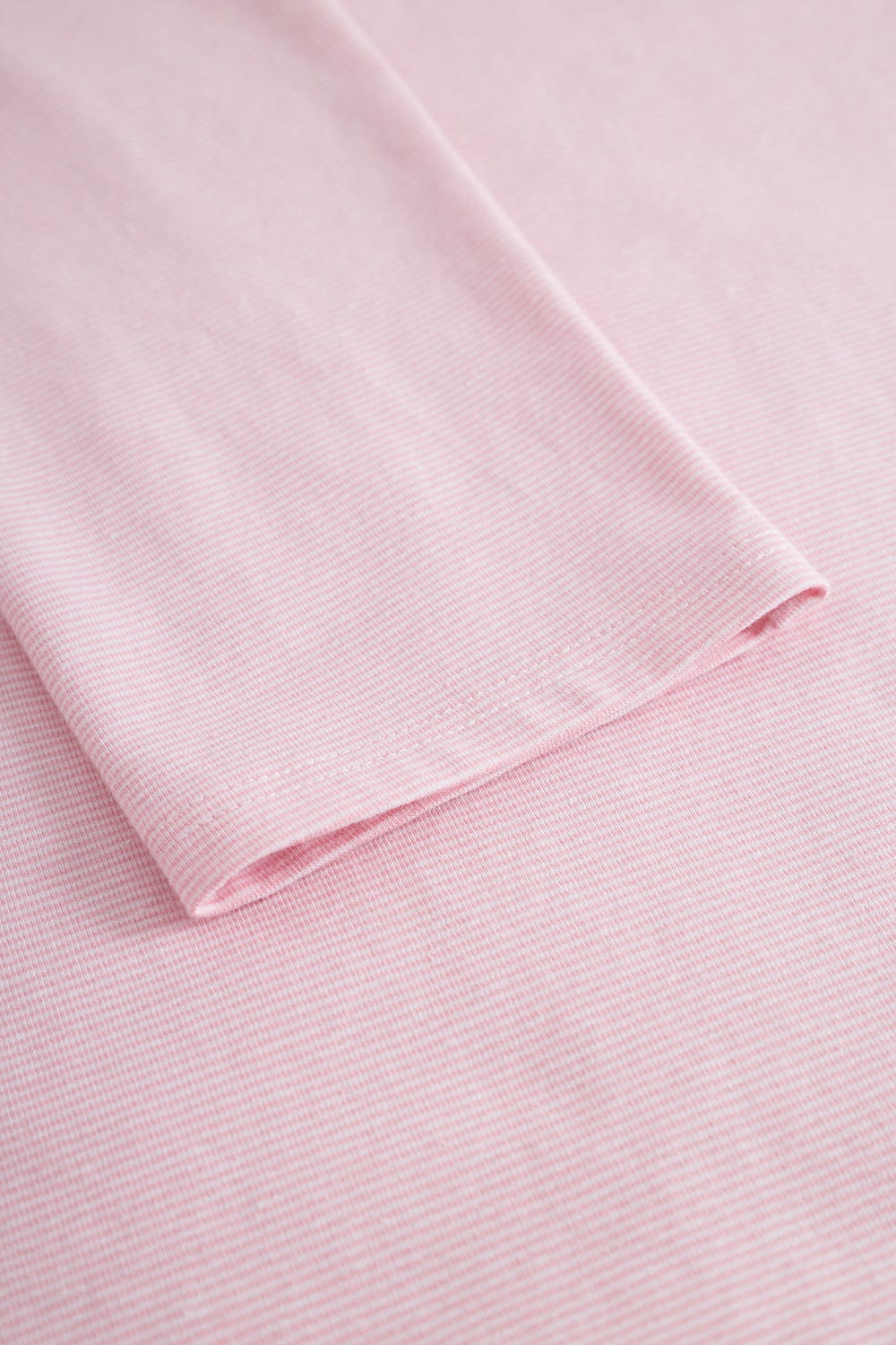 Detailbild 3 von Pyjamashirt im Ringeldruck Rosa-Weiß Baumwolle/Elasthan