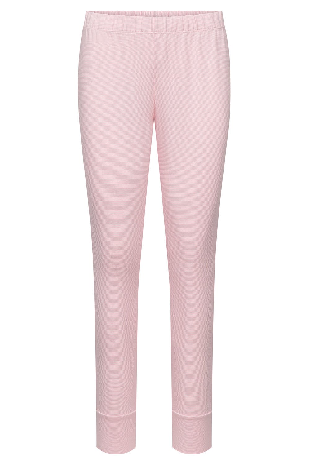 Hollowbild von 7/8-Pyjamahose im Ringeldruck Rosa-Weiß Baumwolle/Elasthan