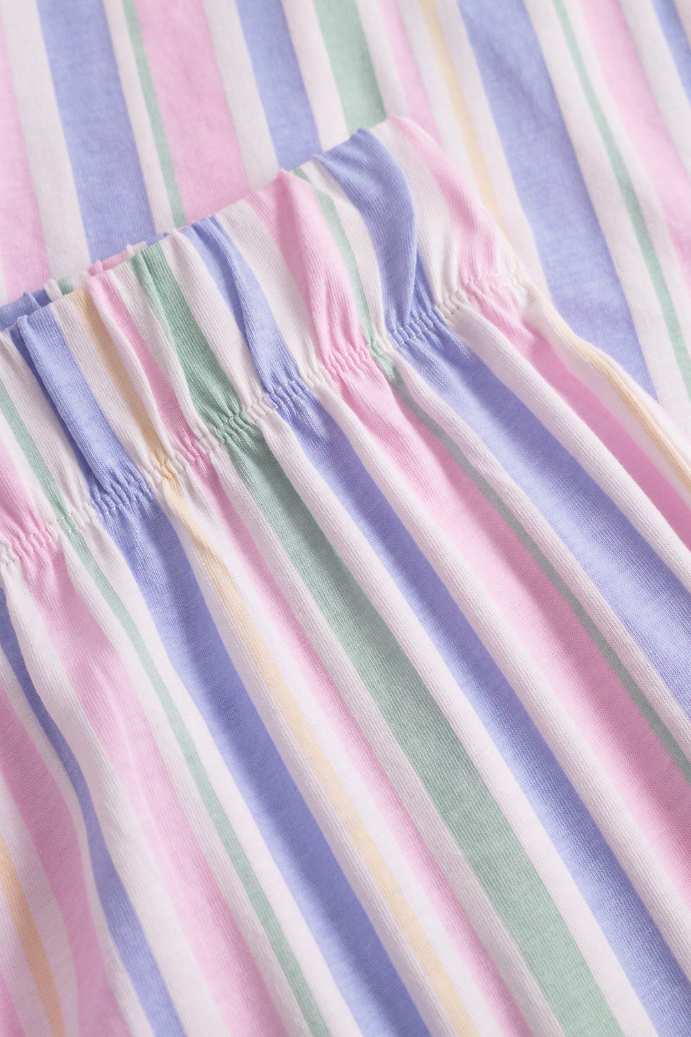 Detailbild 3 von Pyjama mit pastelligem Streifendruck 100% Baumwolle